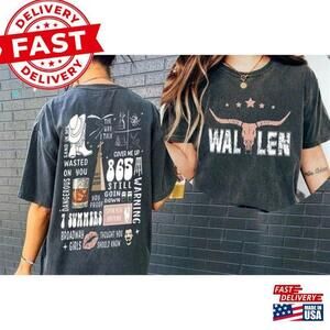 Wallen Tour Shirt Cowboy Western T-Shirt 2 Sided